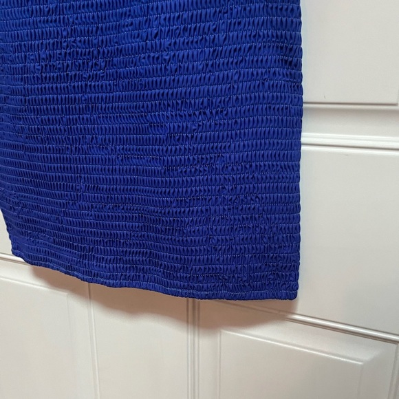 Princess Polly smocked pucker dress blue ombré size 6 nautical - Picture 4 of 6